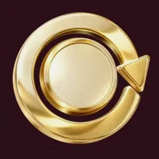 Gold circular arrow — Spinobon