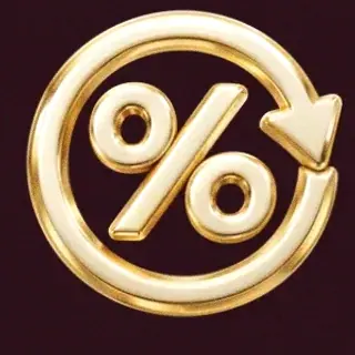 Gold percent symbol — Spinobon